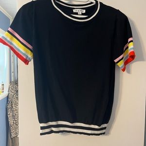 THML Rainbow Stripe Sleeve Top